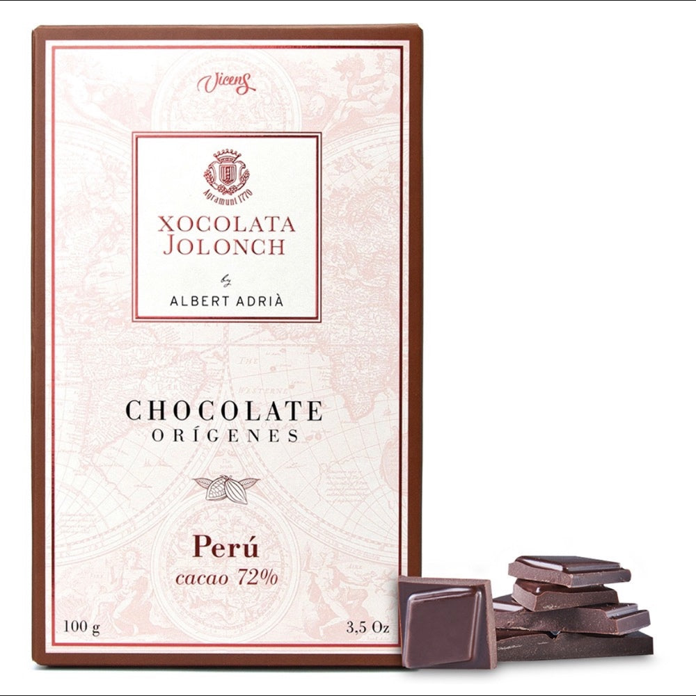CHOCOLAT NOIR CACAO 72% origine Pérou