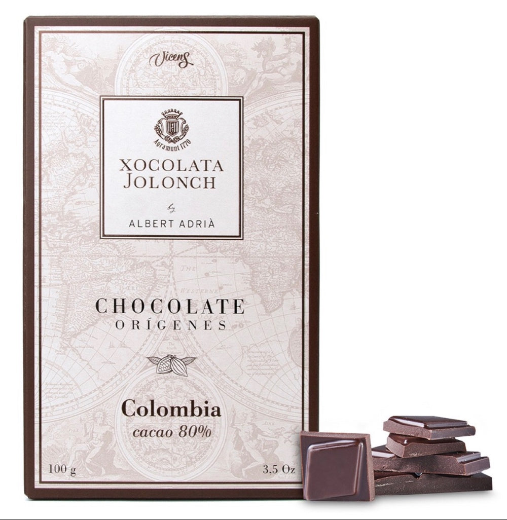 CHOCOLAT NOIR CACAO 80% origine Colombie