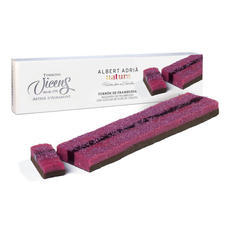 VICENS - Turrons - Saveur Framboise et sucre de violette Adrià Natura - 300g