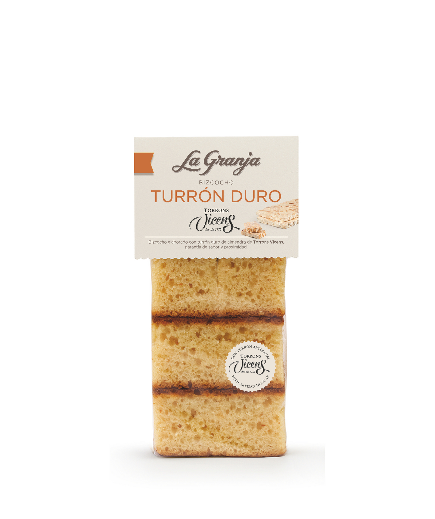 Génoise au turron dur d'amande