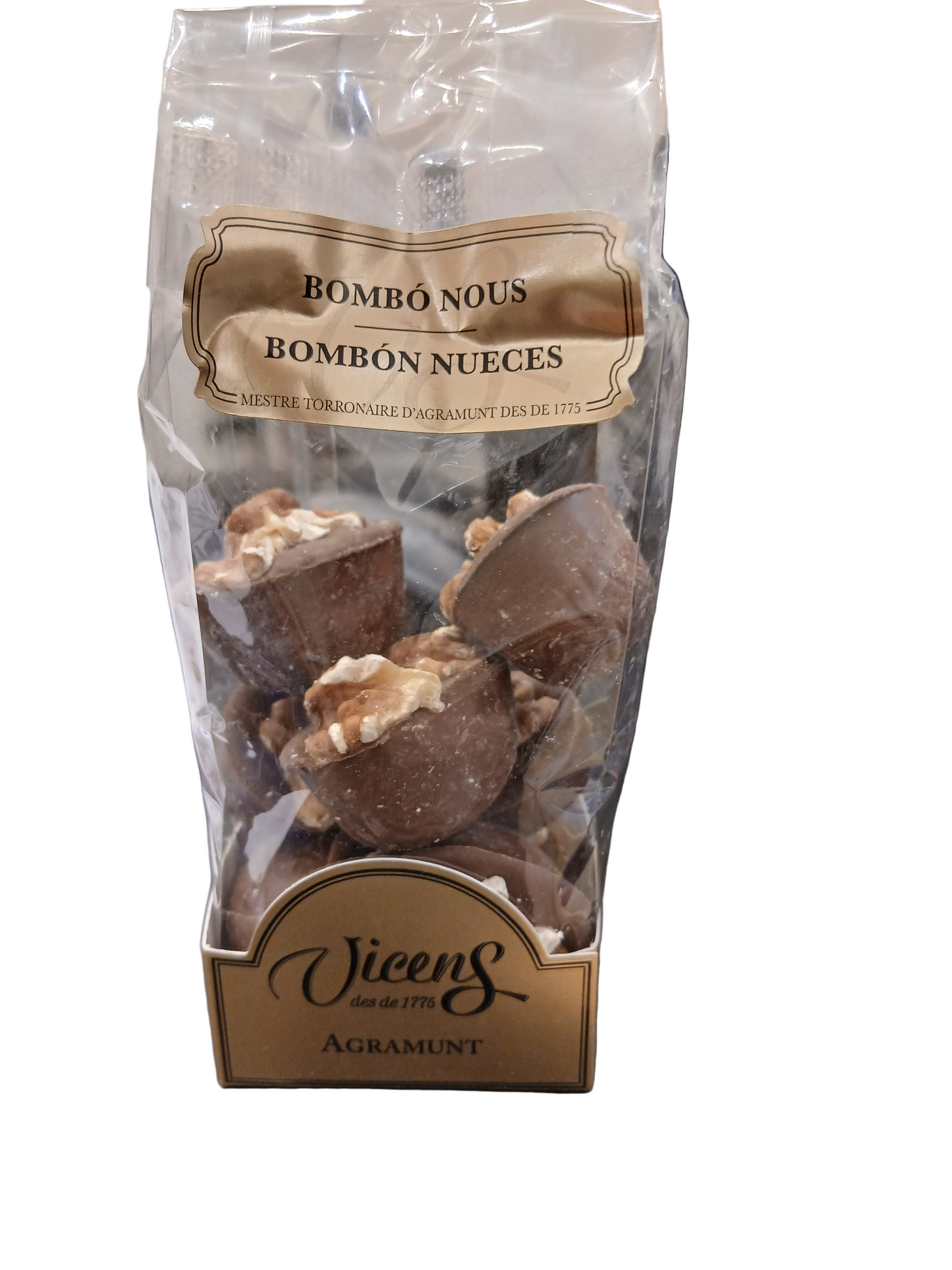 Bonbon chocolat au lait noix