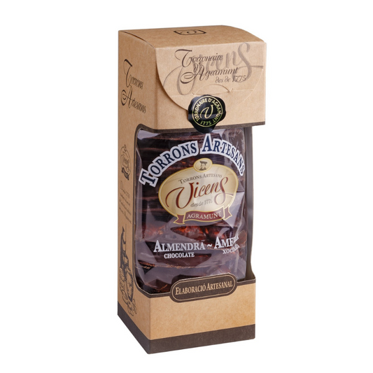 Torrons Vicens - Galettes au turron artisanal aux amandes et au chocolat - 300g