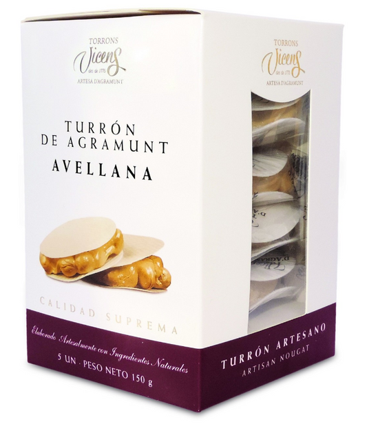 VICENS - Boîte de galettes d'Agramunt - Saveur Noisettes - 5x30g
