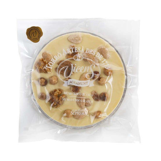 Torrons Vicens - Tarte chocolat blanc et fruits secs - 200g