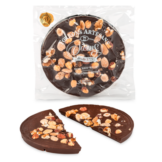 Torrons Vicens - Tarte chocolat noir et fruits secs - 250g
