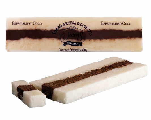VICENS - Turrons - Saveur Coco & Chocolat "Especial" - 300g