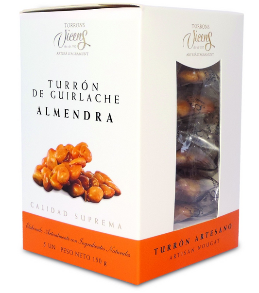 VICENS - Boîte de galettes de Nougatine - Saveur Turron aux amandes - 5x30g
