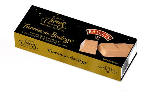 VICENS - TURRONS GANACHE BAILEY'S ET CHOCOLAT CARAMELISE - 140g