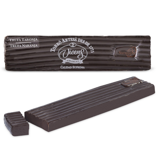 Torrons Vicens - Turron  Truffé, ganache au chocolat Orange - 300g