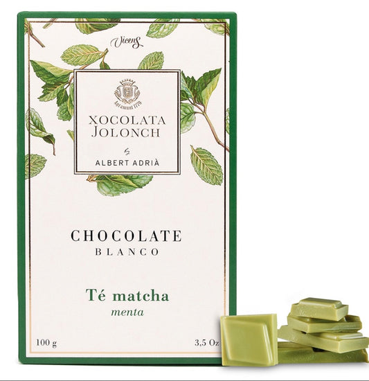 CHOCOLAT BLANC THÉ MATCHA MENTHE