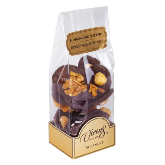 Torrons Vicens - Bonbons au chocolat noir avec mélange de fruits secs (mendiants) 130g