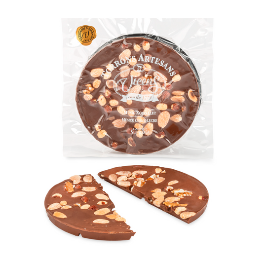 Torrons Vicens - Tarte chocolat au lait et fruits secs - 250g