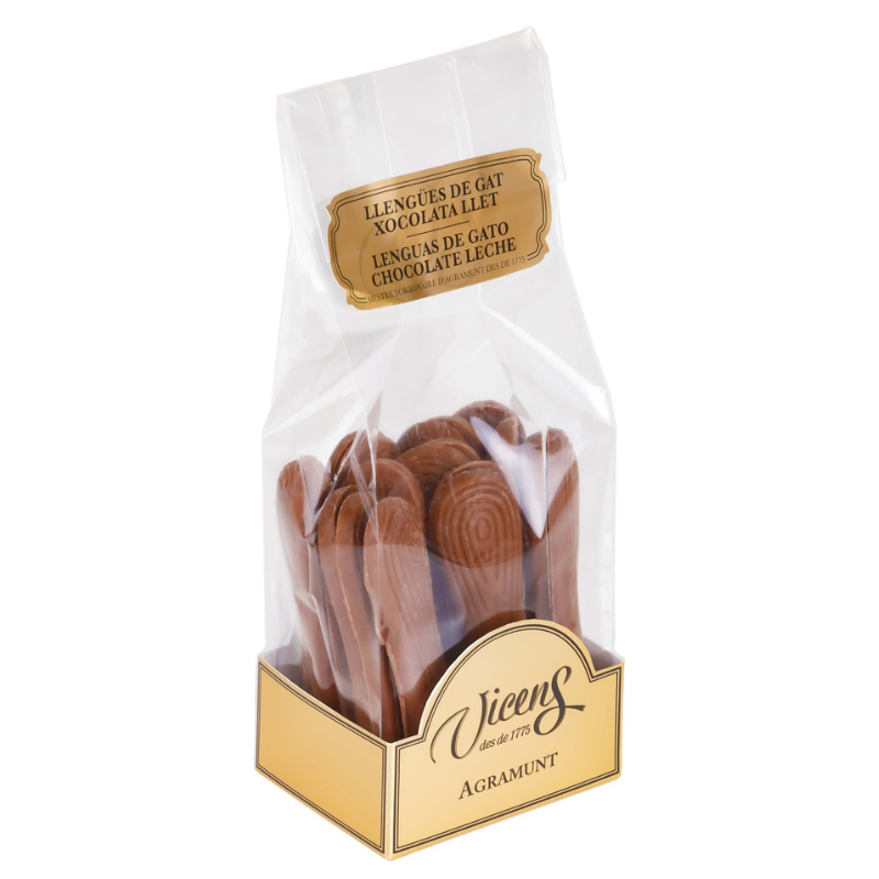 Torrons Vicens - Langues de chat au chocolat au lait - 120g