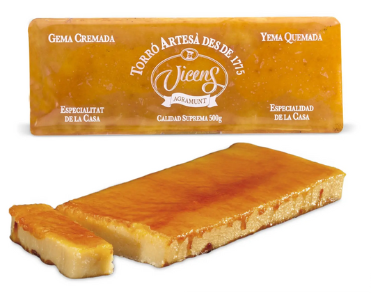 VICENS - Turron aux amande et jaune d’oeuf caramélisé- 500g