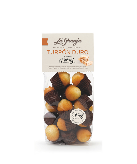 Mini-madeleines au turron dur d'amande