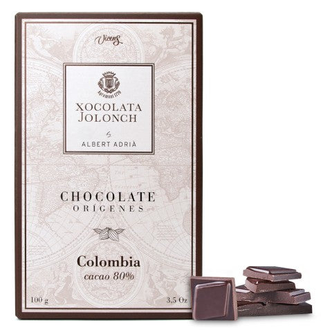 Tablette de Chocolat Noir Cacao 80% Origine Colombie