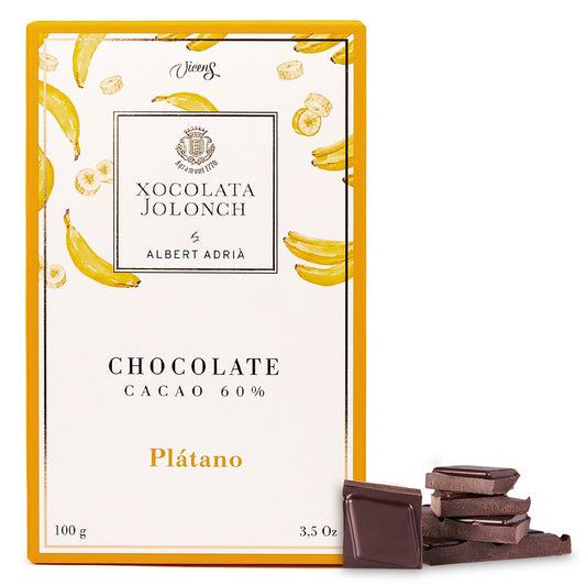 Tablette de Chocolat noir cacao 60% avec banane