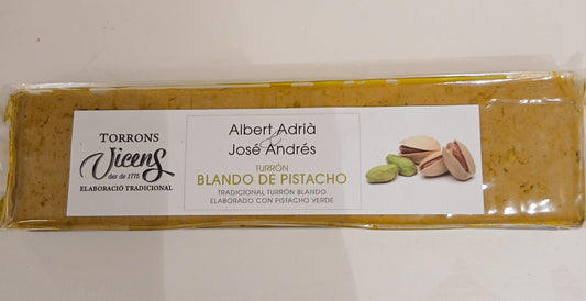 Tourron blando de pistaches