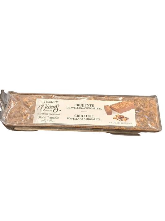 Turron croustillant de noisettes et galette