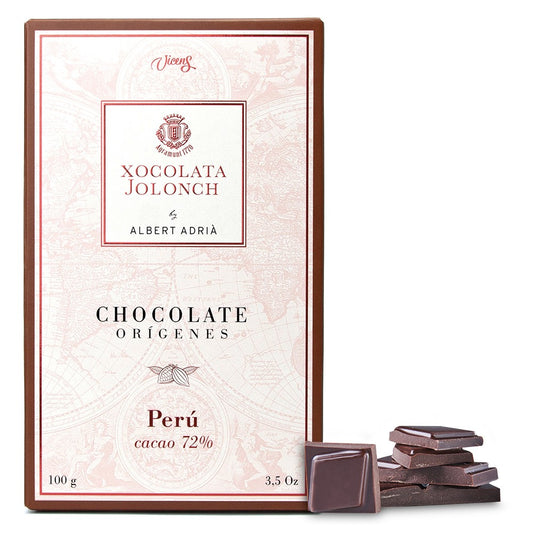 Tablette de Chocolat Noir cacao 72% Origine Pèrou