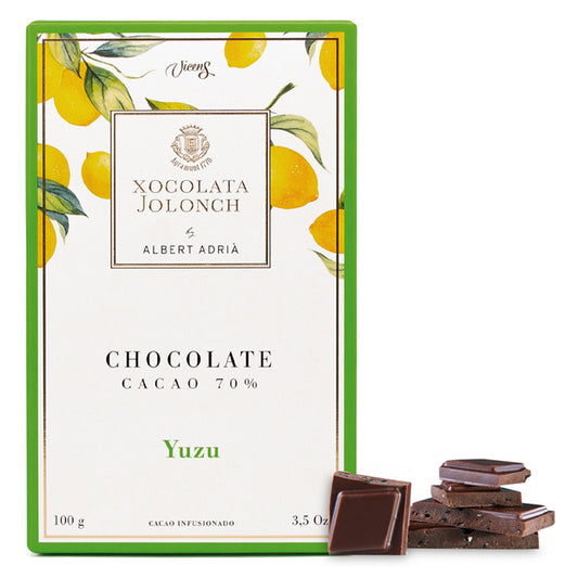 Tablette de Chocolat Noir avec du Yuzu